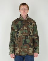 1989 Vintage US Army M81 Woodland Camouflage M65 Field Jacket - Small / Regular