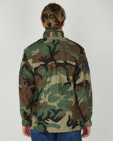 1991 Vintage US Army M-81 Woodland Camouflage M65 Field Jacket - Small Short