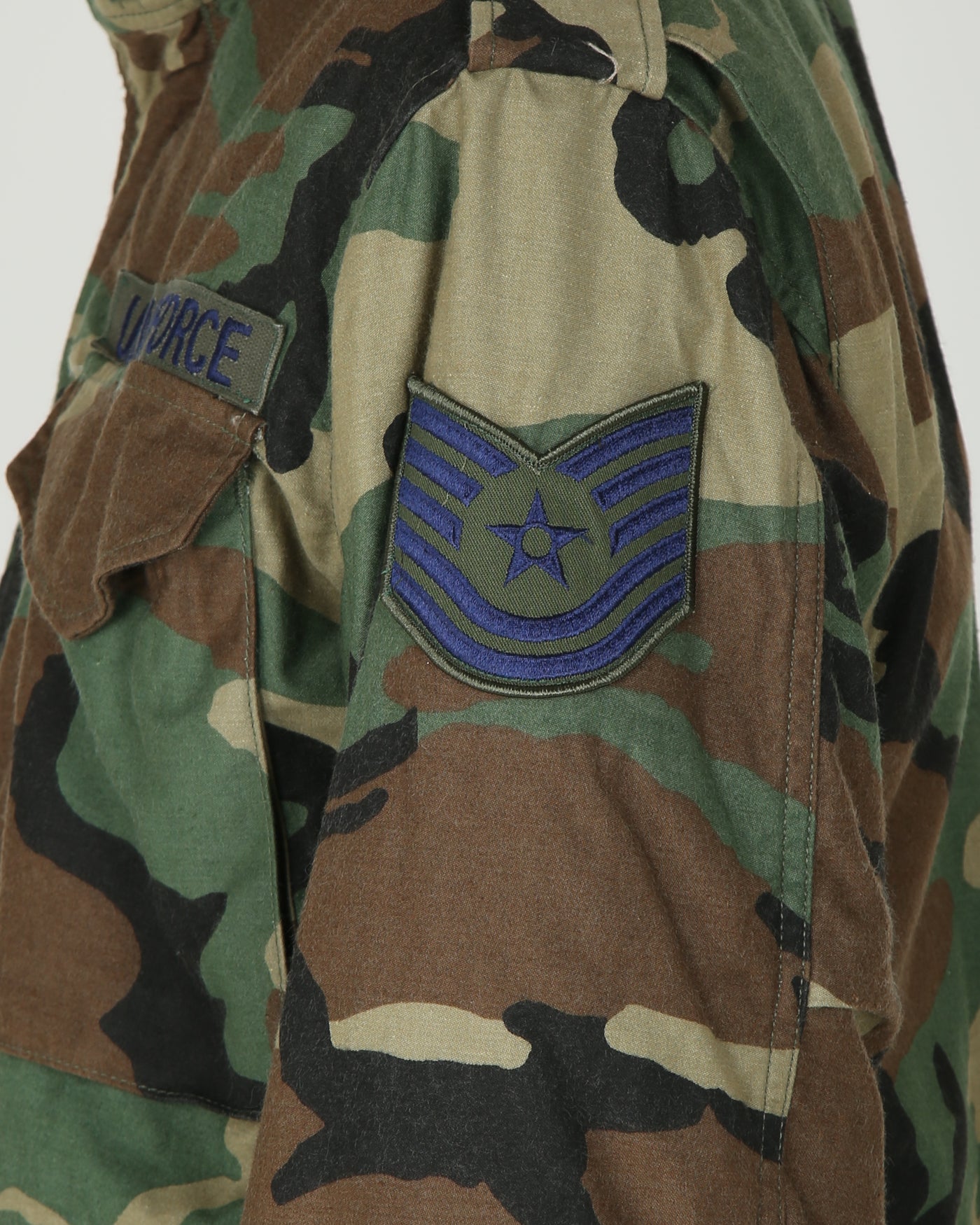 1991 Vintage US Army M-81 Woodland Camouflage M65 Field Jacket - S