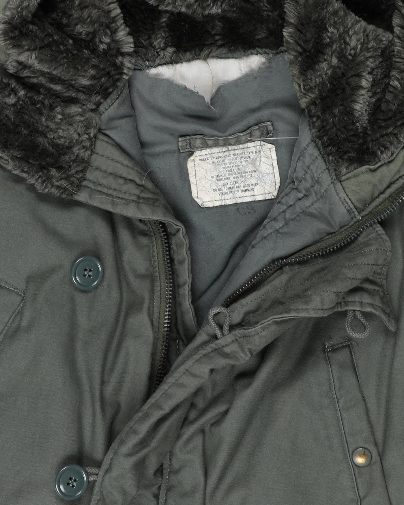 1984 Vintage Avirex US Air Force N-3B Cold Weather Parka - Medium