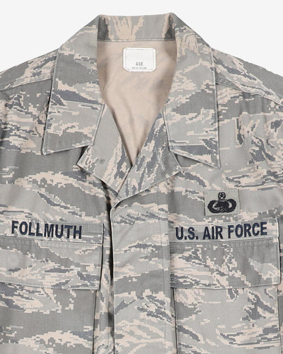 2000s USAF US Air Force Patched Digital Tigerstripe ABU - Large