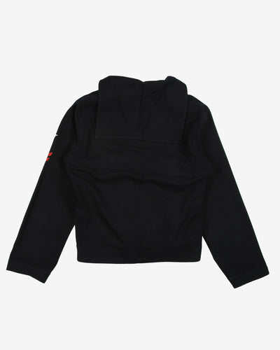 1940s VINTAGE US NAVY Black WOOL CRACKERJACK JUMPER - x-Small