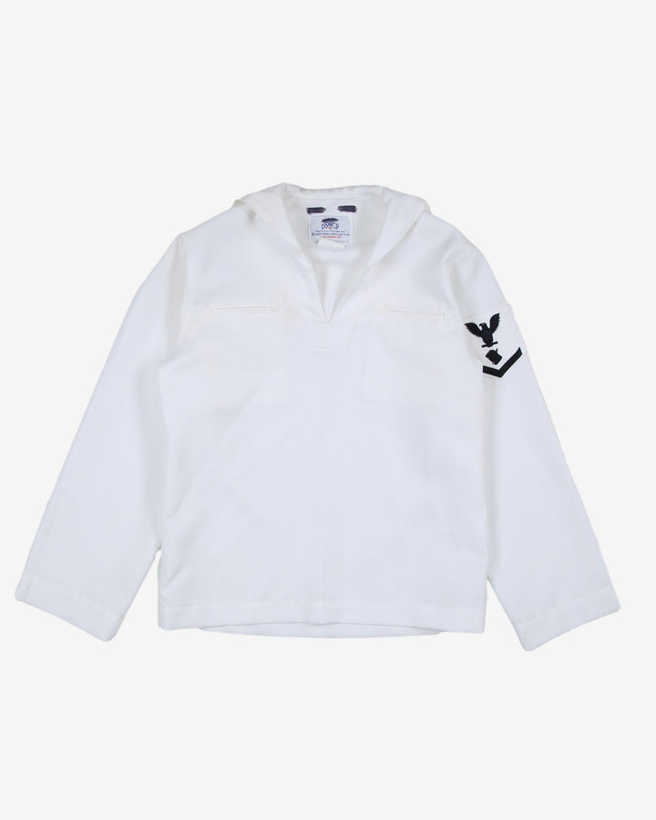 2004 US NAVY White Poly/WOOL CRACKERJACK JUMPER - Small