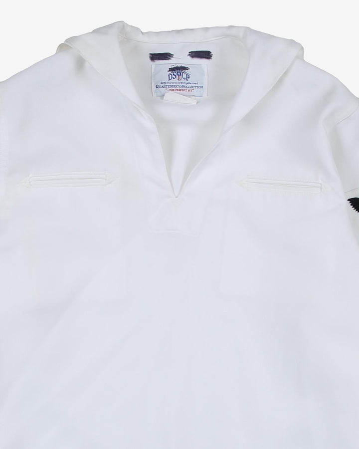 2004 US NAVY White Poly/WOOL CRACKERJACK JUMPER - Small