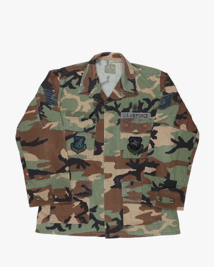 2009 US Air Force M81 Woodland Camo BDU Coat - medium / regular