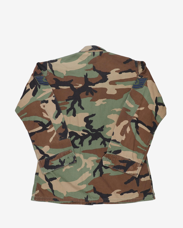 2009 US Air Force M81 Woodland Camo BDU Coat - medium / regular