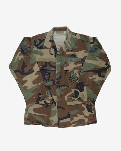 1993 Vintage US Air Force M81 Woodland Camo BDU Coat - small / short