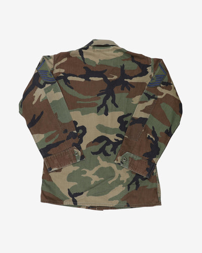 1993 Vintage US Air Force M81 Woodland Camo BDU Coat - small / short