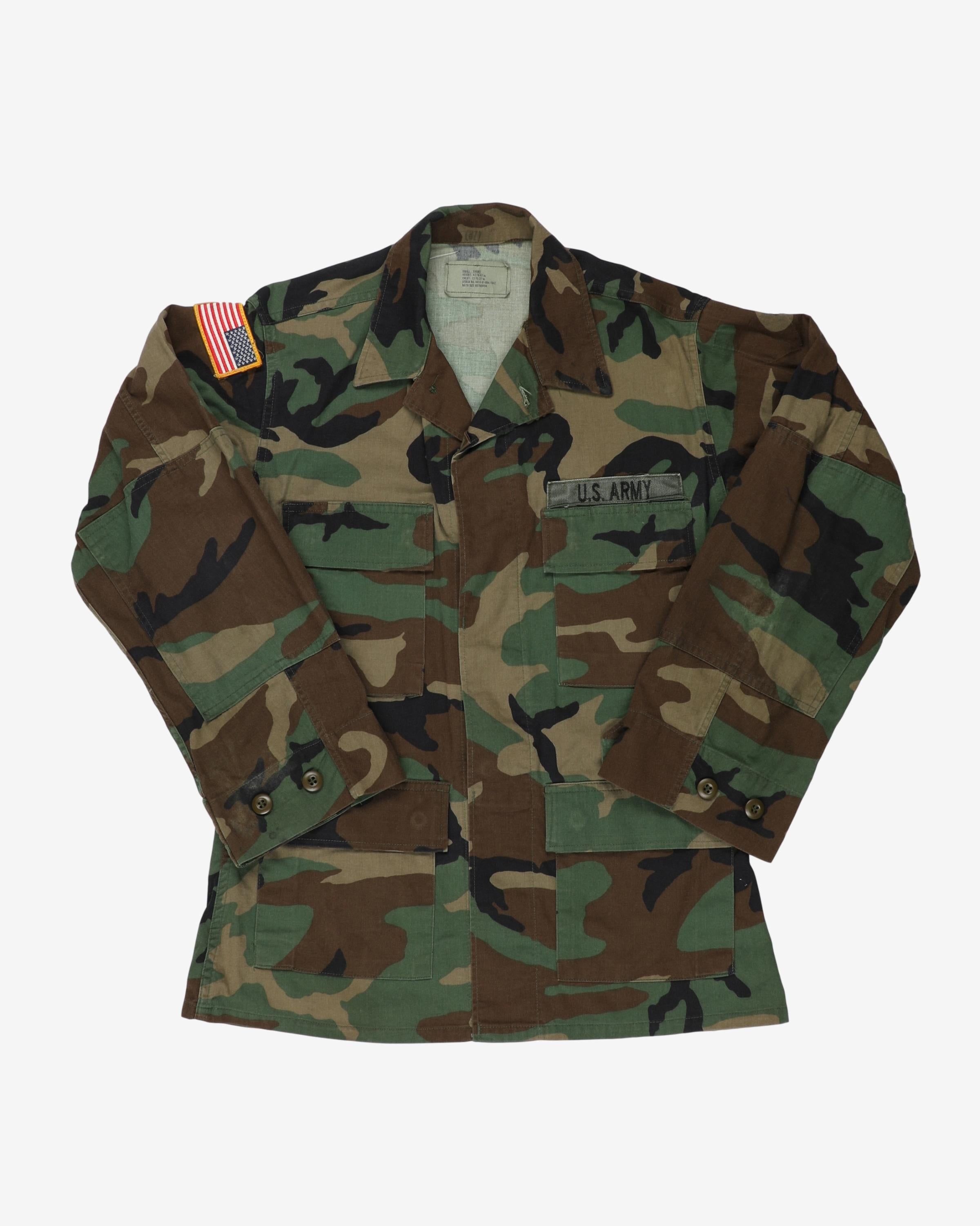 1999 Vintage US Military M81 Woodland Camo BDU Coat - small / short