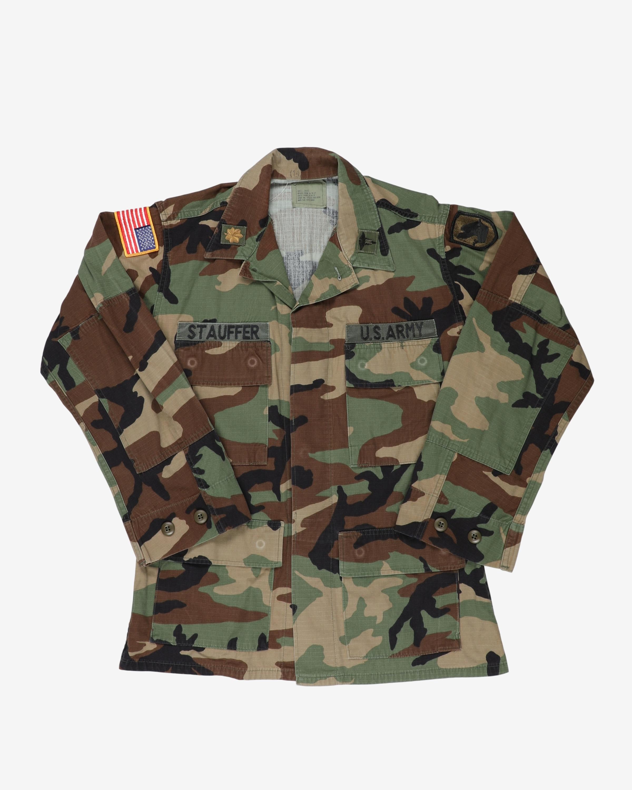 1999 Vintage US Army Major M81 Woodland Camo BDU Coat - small / short