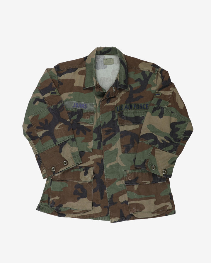 1990 Vintage US Air Force M81 Woodland Camo BDU Coat - small / x-short