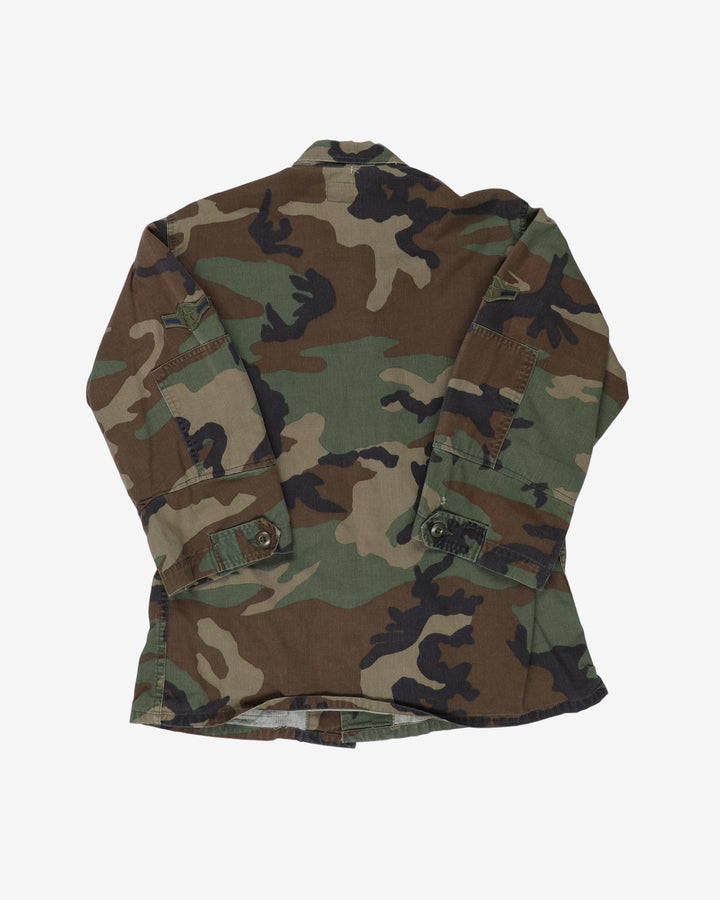 1990 Vintage US Air Force M81 Woodland Camo BDU Coat - small / x-short