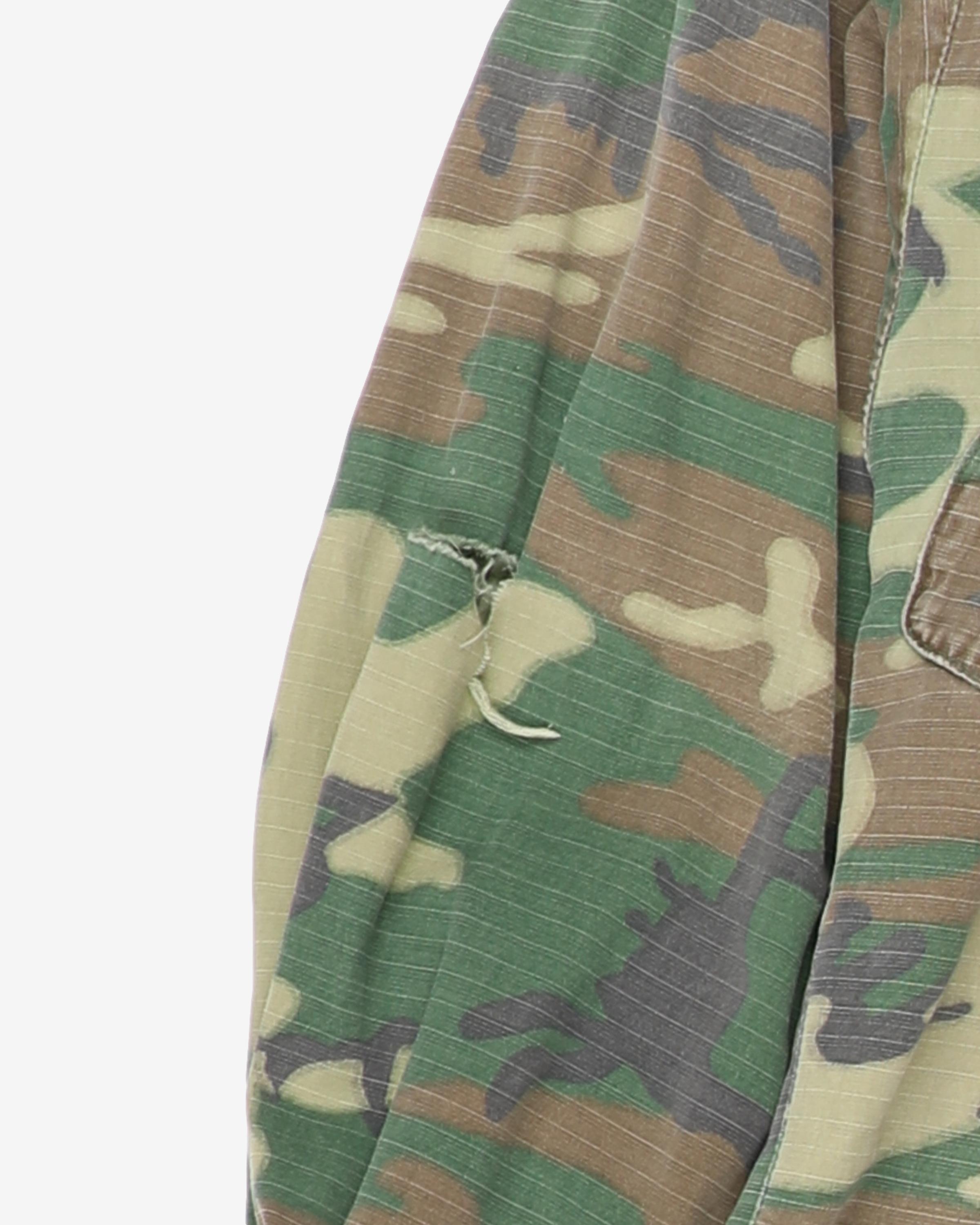 1970 Vietnam Vintage US Marines ERDL Tropical Combat Coat / Jungle Jacket - Small