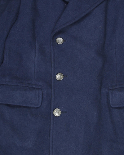 1951 Vintage US Air Force Blue Wool Overcoat - 41S