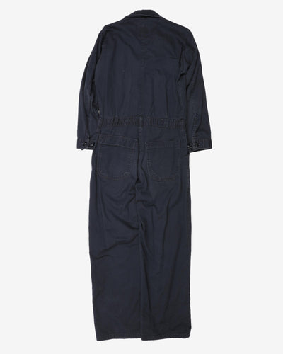 2008 US Navy Black Cotton Flame Resistant Utility Coveralls - 40S