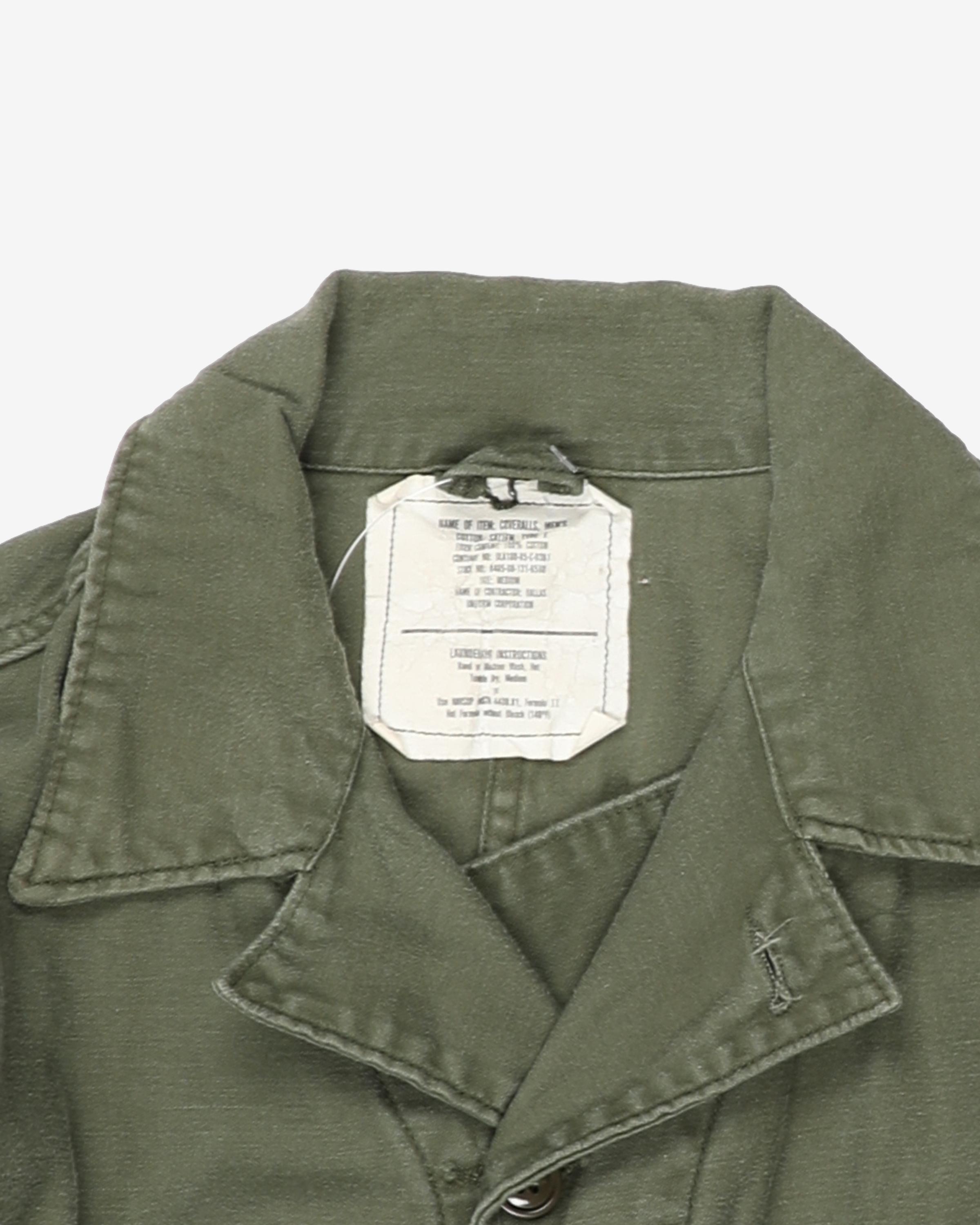 1985 Vintage US Army Cotton Sateen Mechanics Utility Coveralls - Medium