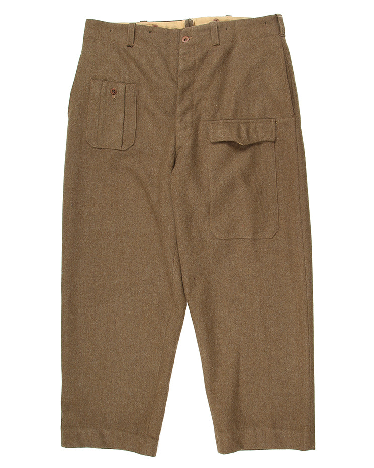Original NOS WW2 British Army 1937 Pattern Battledress Wool Trousers - 38"