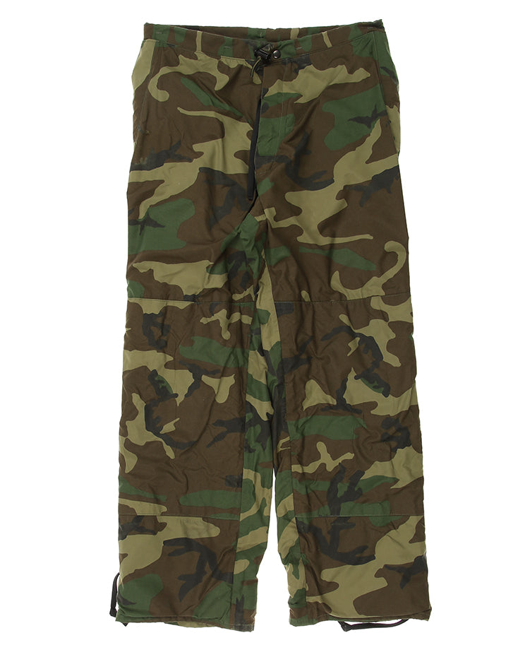 2000's US Army Issue M81 Woodland Camouflage Waterproof Trousers - 30"W