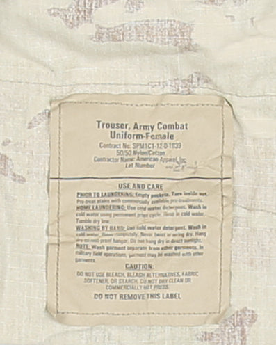 2010s US Army Women's W2 Scorpion Multicam Combat Trousers - 31L
