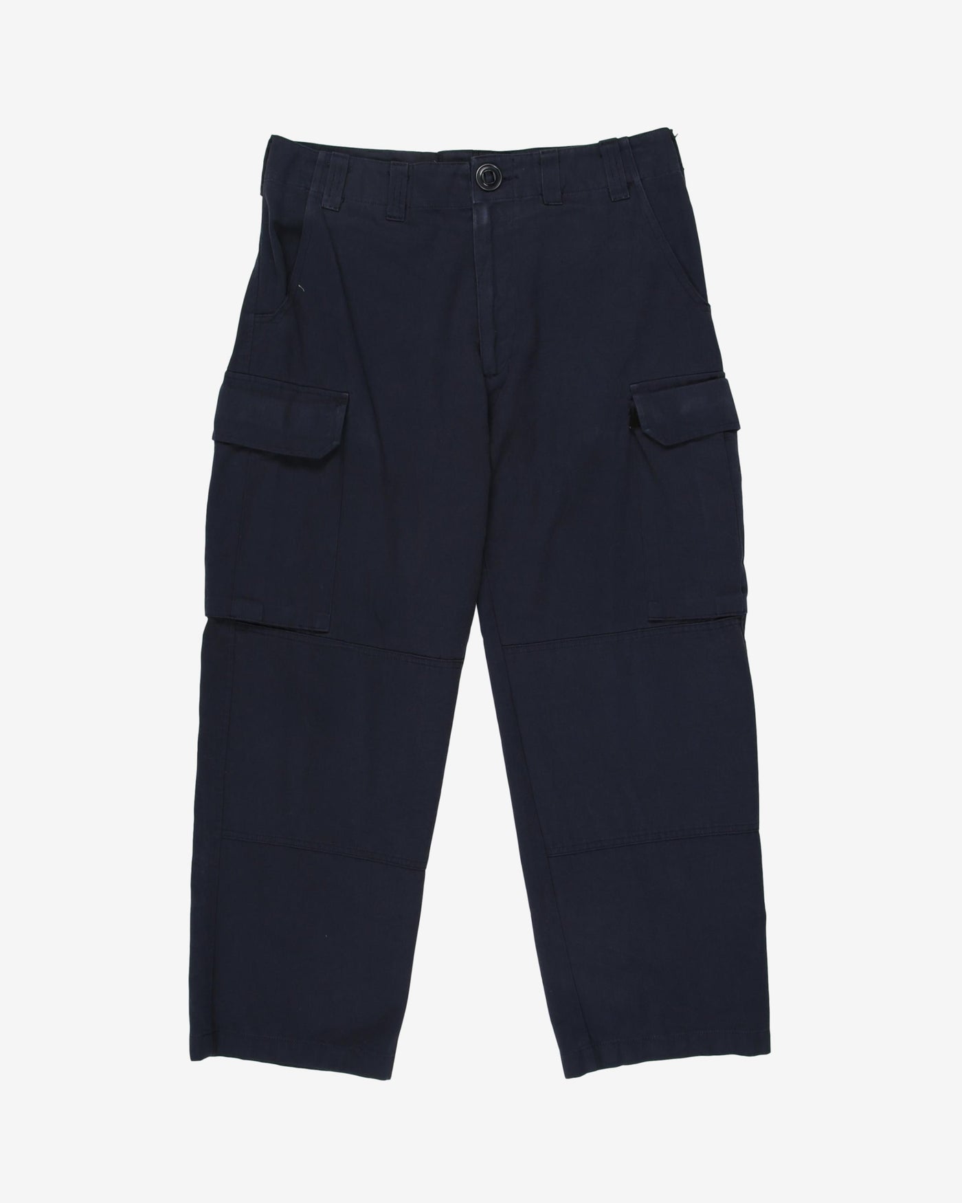 2000s Canadian Navy Blue Cargo Trousers - 36x26