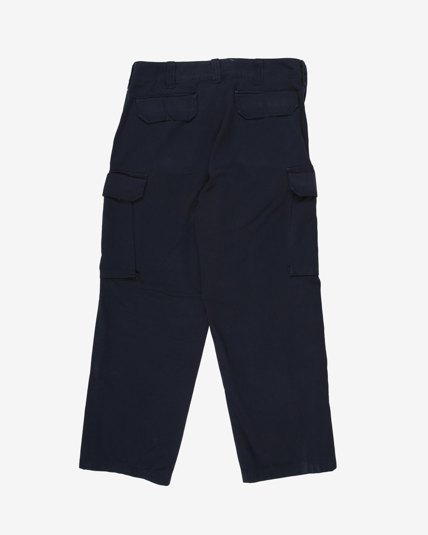 2000s Canadian Navy Blue Cargo Trousers - 36x26