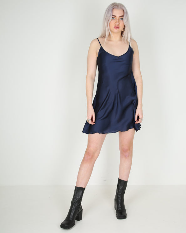 Rokit Originals Victoria Slip Dress - Blue