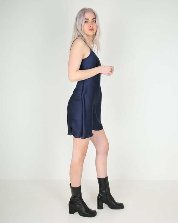 Rokit Originals Victoria Slip Dress - Blue