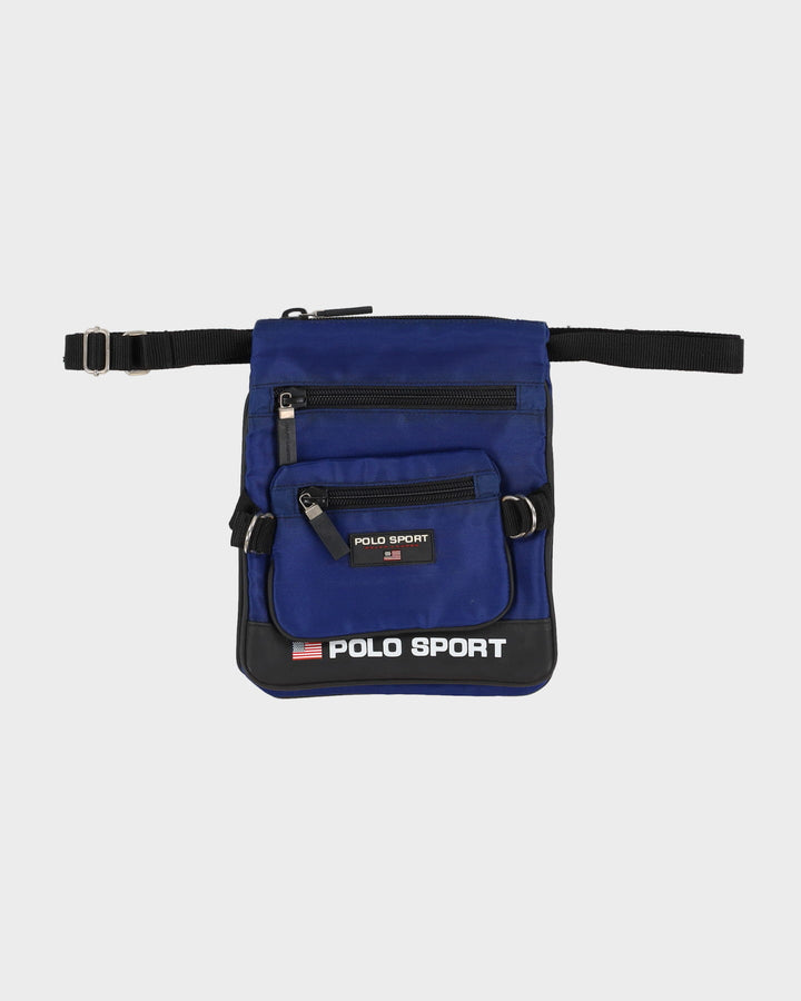 90s Polo Sport Ralph Lauren  Blue / Black Cross Body Side Bag