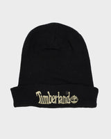 Timberland Black Embroidered Logo Beanie