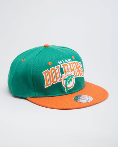 Miami Dolphins NFL Green / Orange Snapback