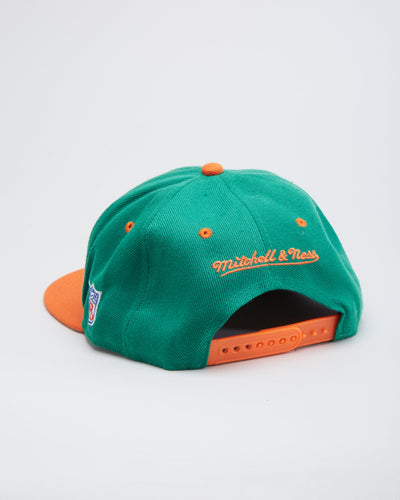 Miami Dolphins NFL Green / Orange Snapback