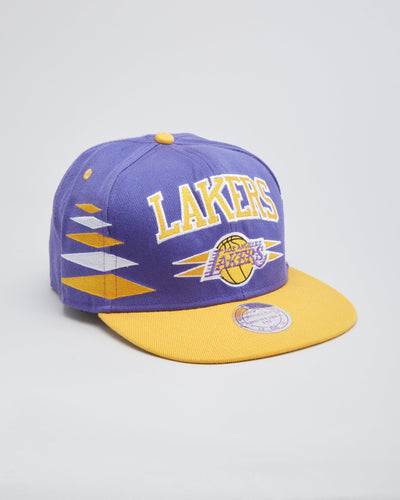 Mitchell & Ness NBA LA Los Angeles Lakers Purple / Yellow Snapback Hat