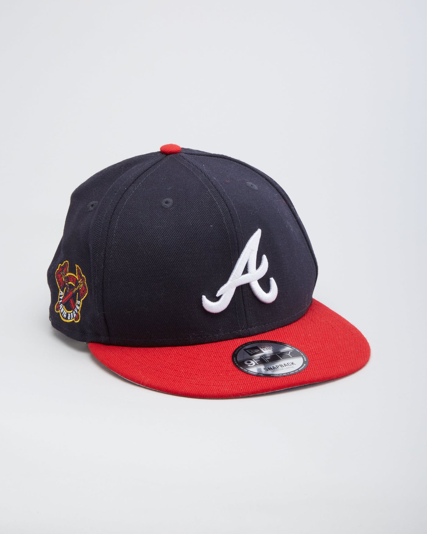 New Era MLB Atlanta Braves Navy / Red Snapback Hat - M / L