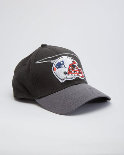 New England Patriots NFL New Era Flexi-Fit Black Cap / Hat - S / M