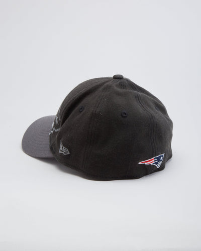 New England Patriots NFL New Era Flexi-Fit Black Cap / Hat - S / M