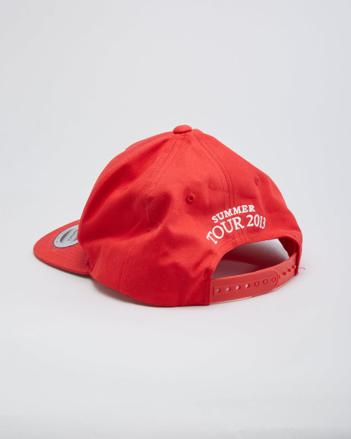 JSTN Summer Tour 2013 Justin Bieber Red Snapback Cap / Hat