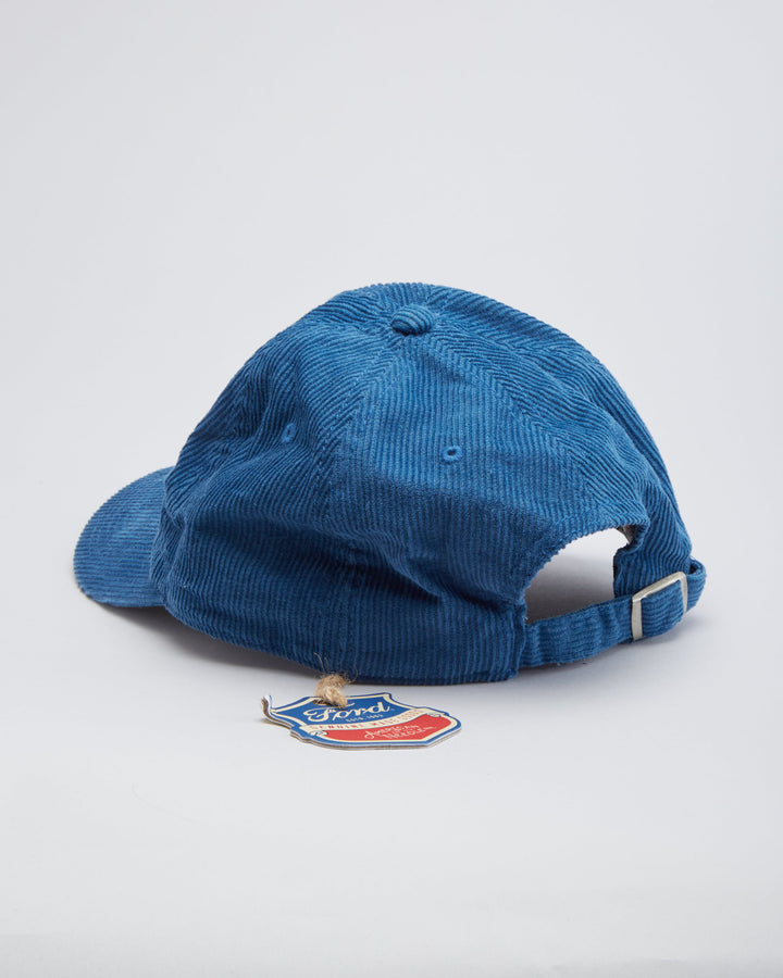 Vintage 90s Deadstock Ford Blue Corduroy Baseball Cap / Hat