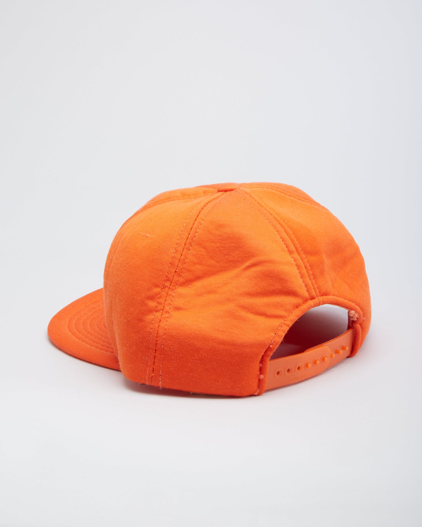 Vintage 80s I Don't Get Mad I Get Even Slogan Orange / White Snapback Trucker Hat