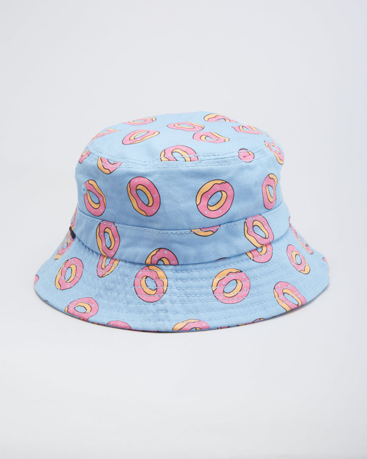 OFWGKTA Odd Future All Over Doughnut Print Blue / Pink Bucket Hat - L / XL