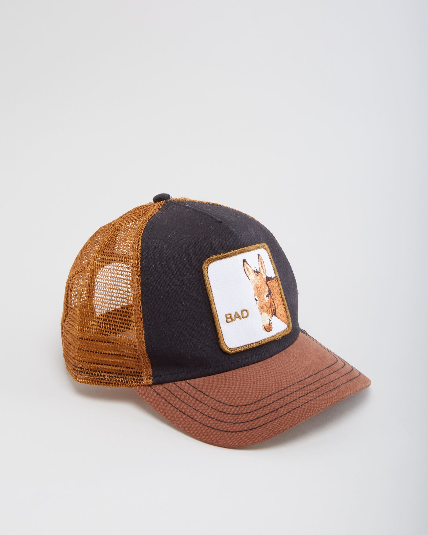 Bad Ass Brown / Black Trucker Hat
