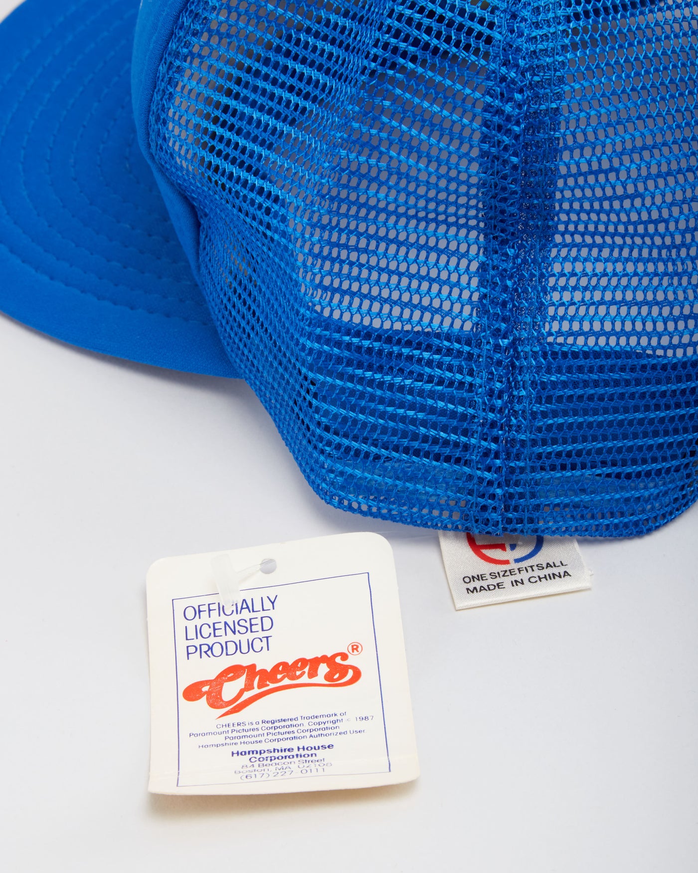 Vintage 1987 Deadstock With Tags 'Cheers' Blue Trucker Hat