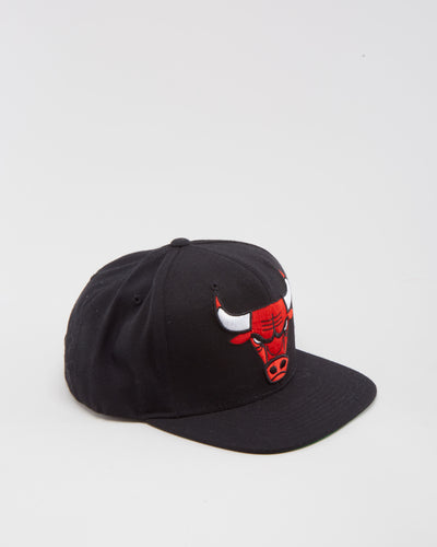 Chicago Bulls NBA Mitchell & Ness Black Snapback Cap