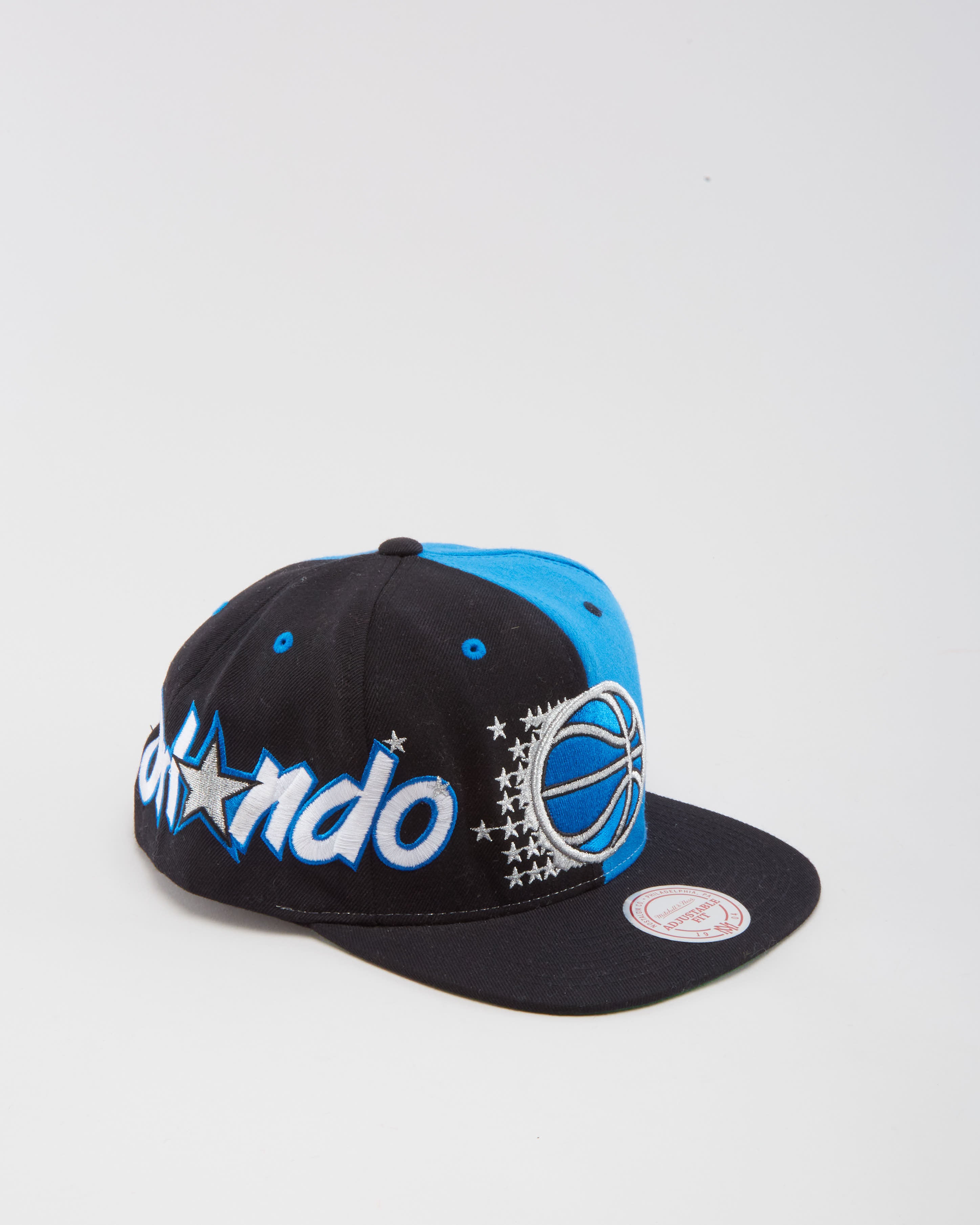 Orlando Magic NBA Mitchell &amp; Ness Black / Blue Snapback Cap