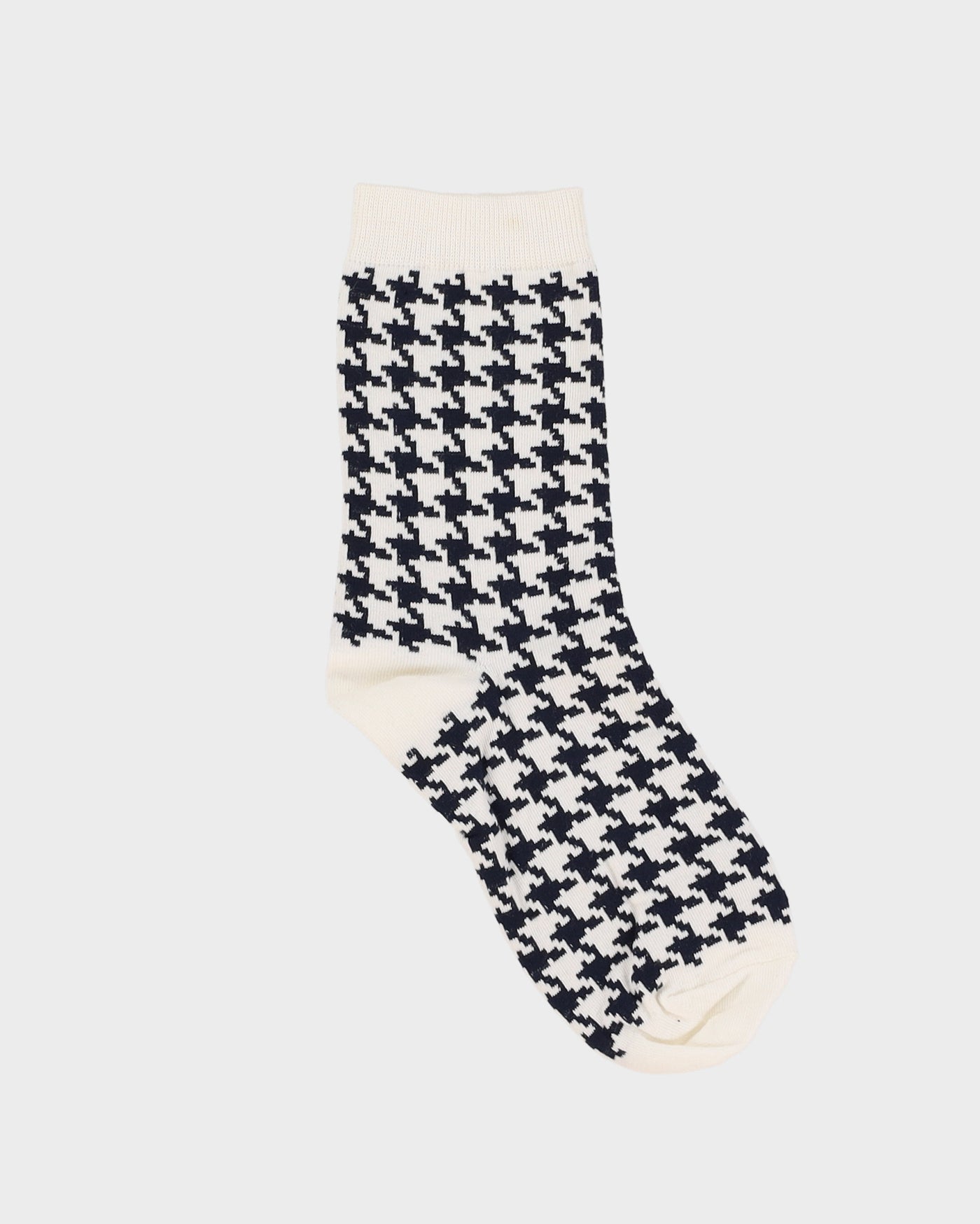 Dogtooth / Houndstooth Black / White Socks