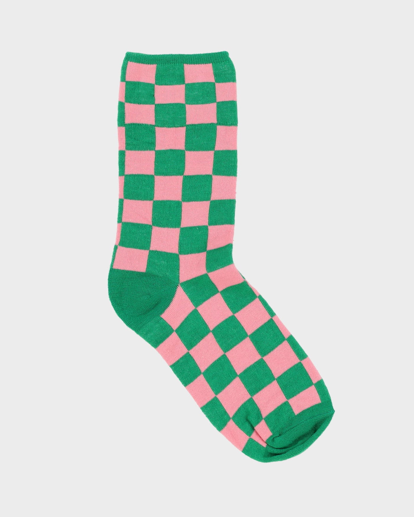 Check Pink / Green All Over Print Socks