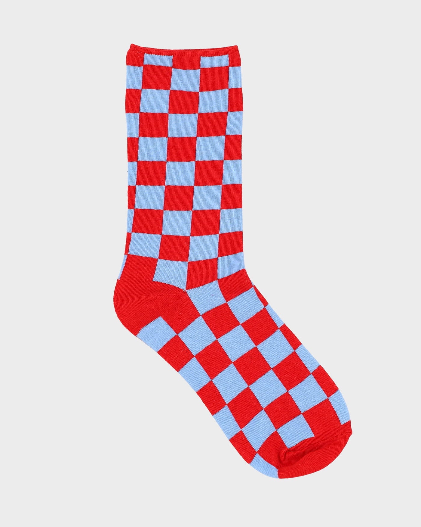 Check Red / Blue All Over Print Socks
