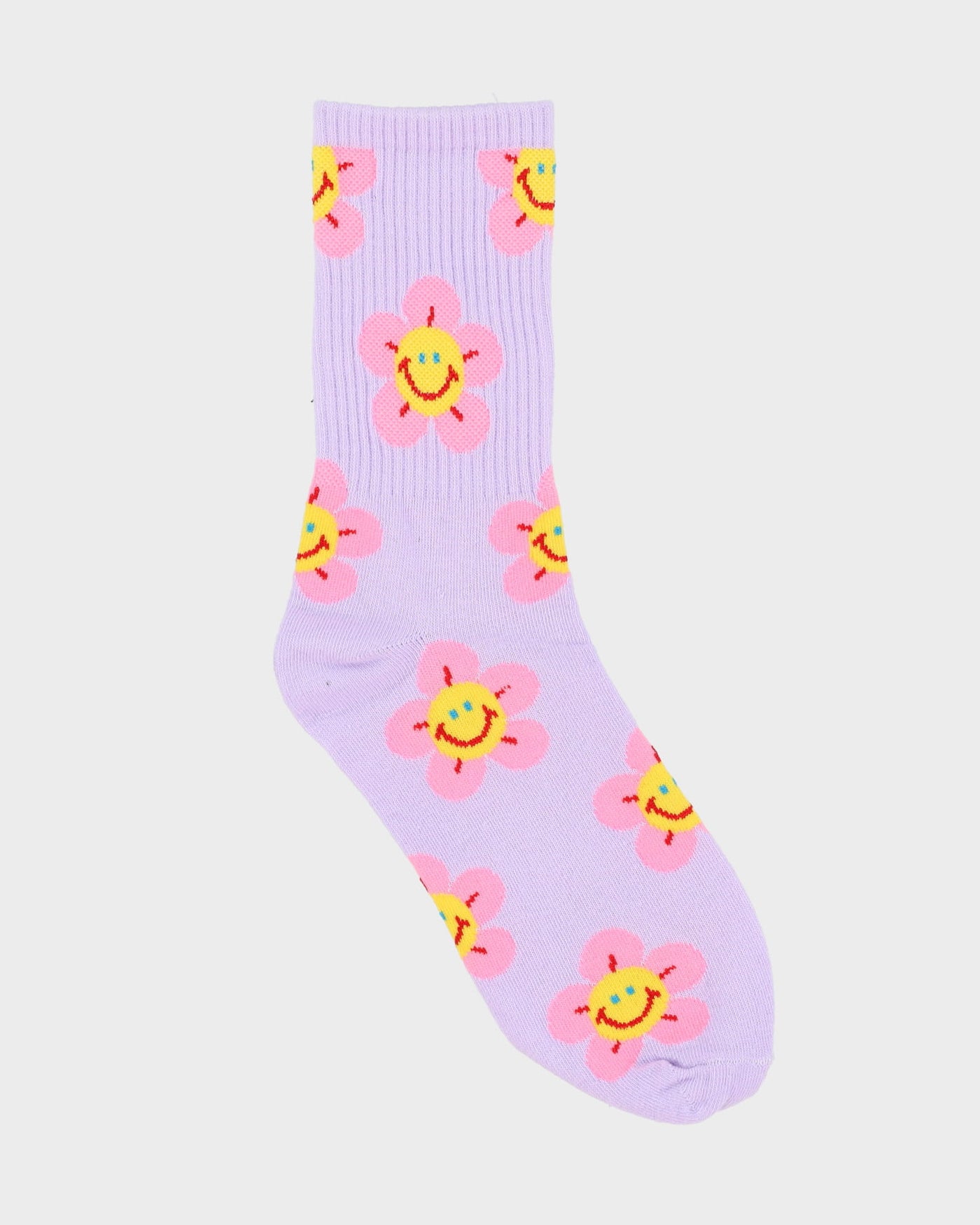 Daisy All Over Print Lilac Socks