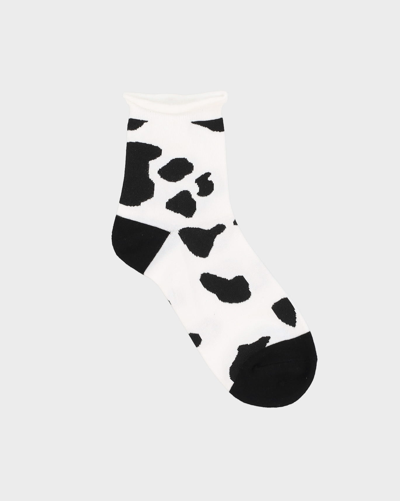 Cow Print Black & White Socks