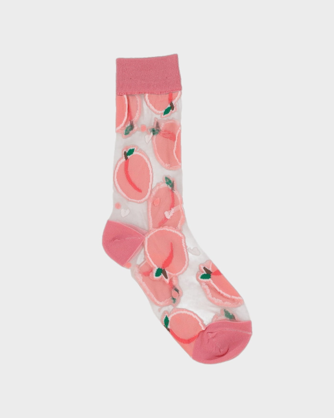 Pink Peach Sheer Socks