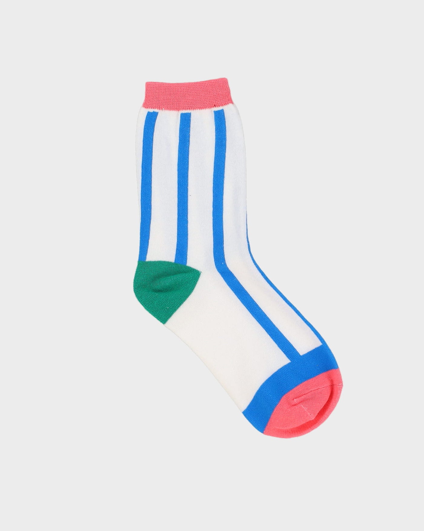 White / Blue Striped Socks